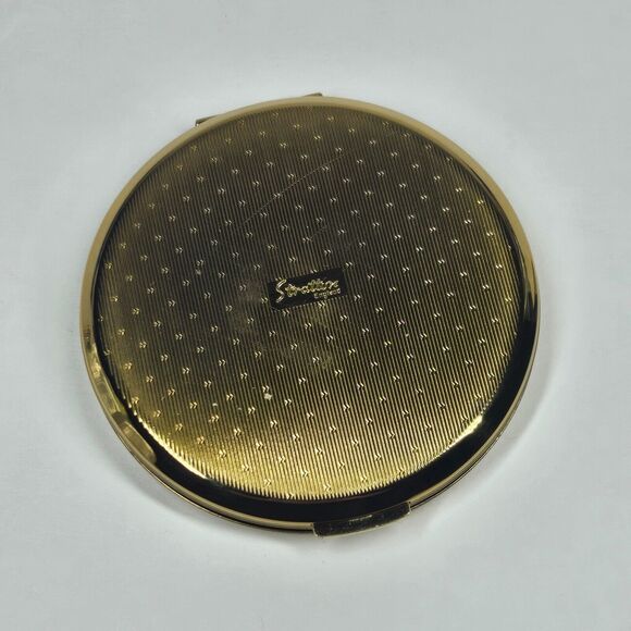 RMS Queen Elizabeth 2 Compact Purse Mirror Vintage w/Box QE2 Stratton - Picture 5 of 9